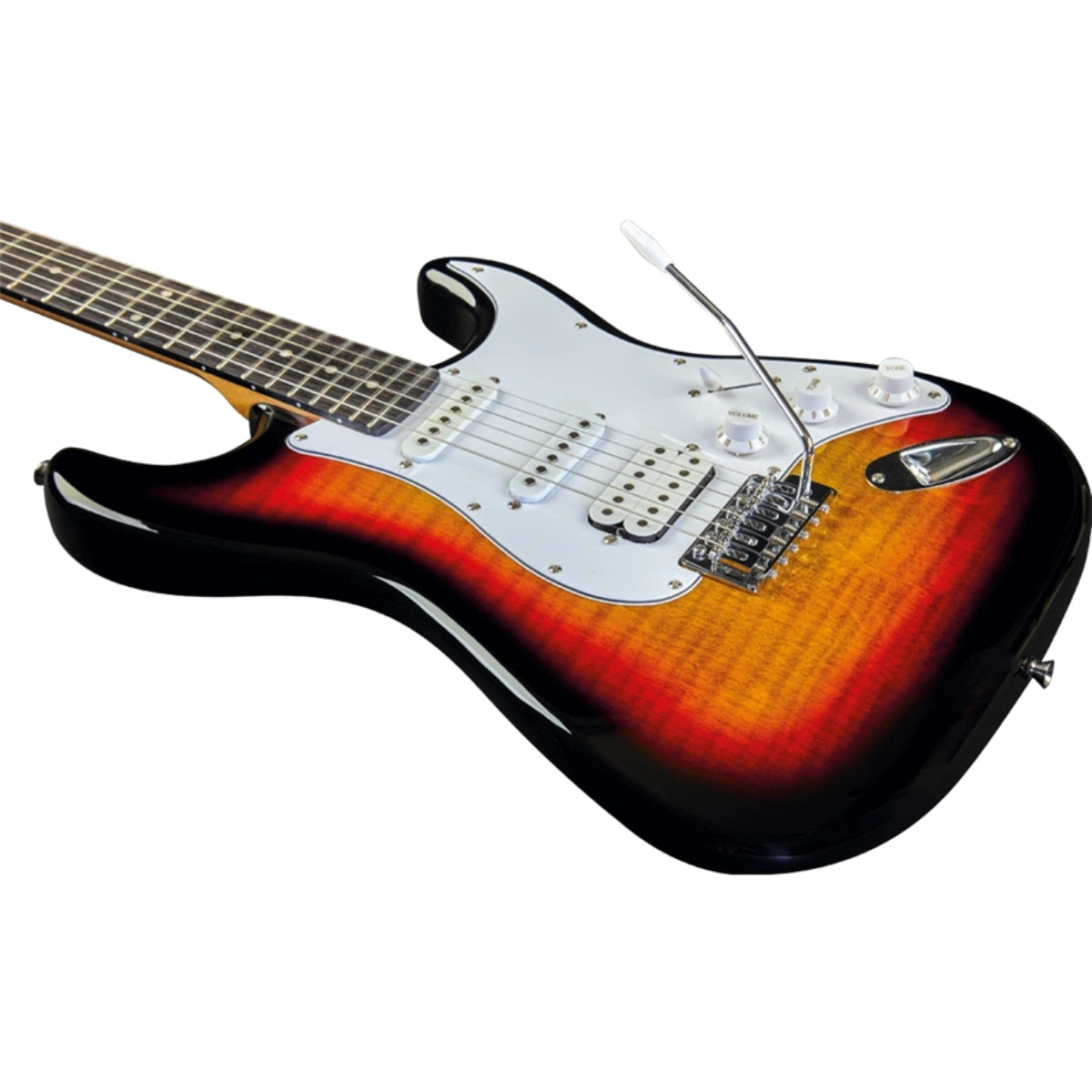 Đàn Guitar Điện Eko S-350, Sunburst Flamed