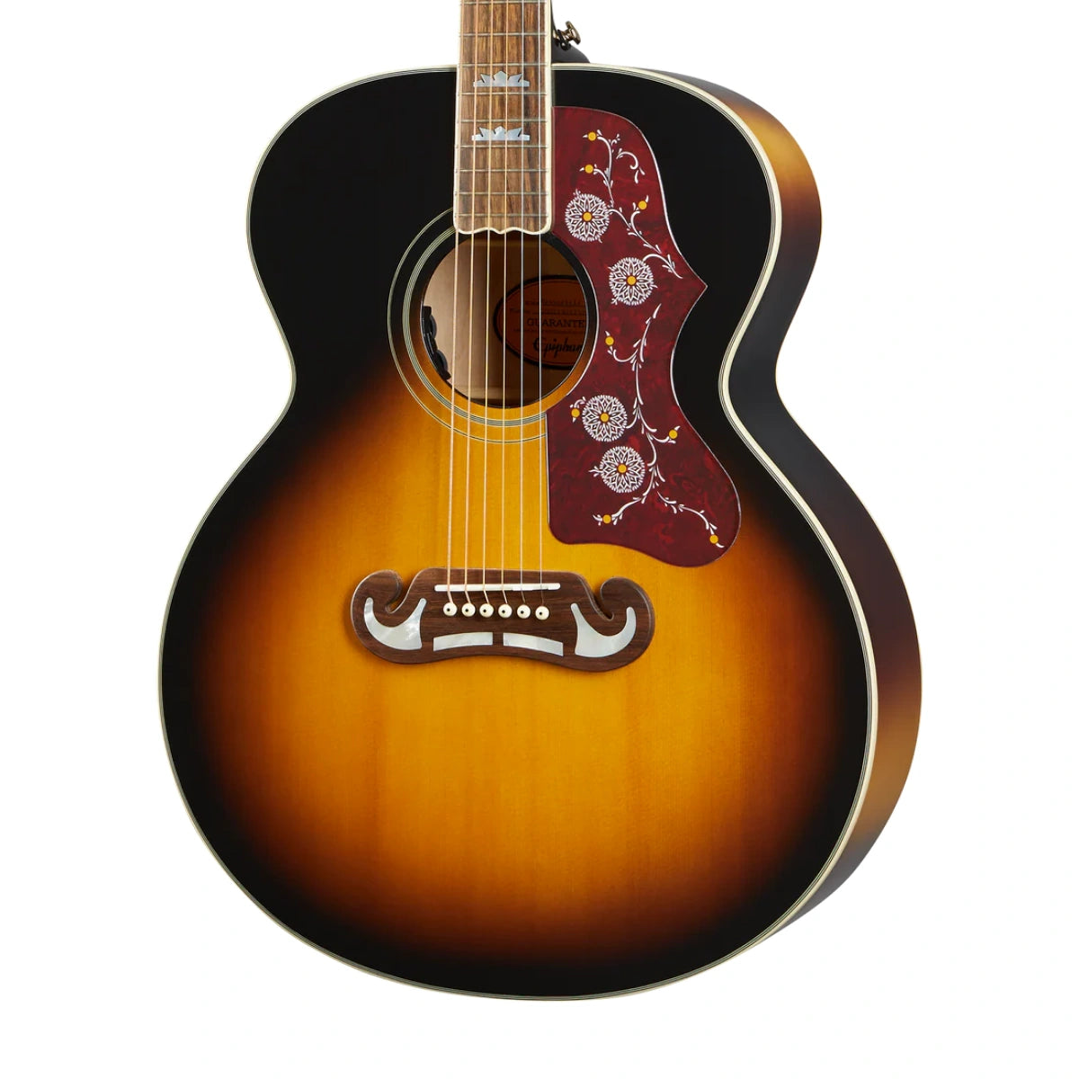 Đàn Guitar Acoustic Epiphone J 200 All Solid Wood Fishman Presys VT Aged Vintage Sunburst Gloss