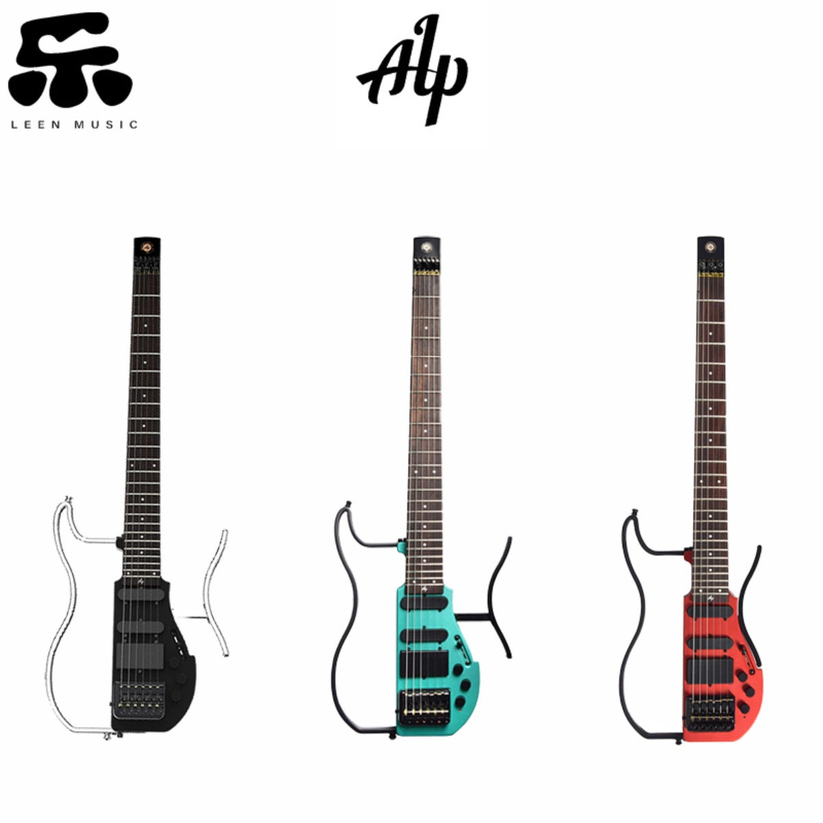 Đàn Guitar Điện Alp ALP AD-80 Headless Electric Guitar Satin Black