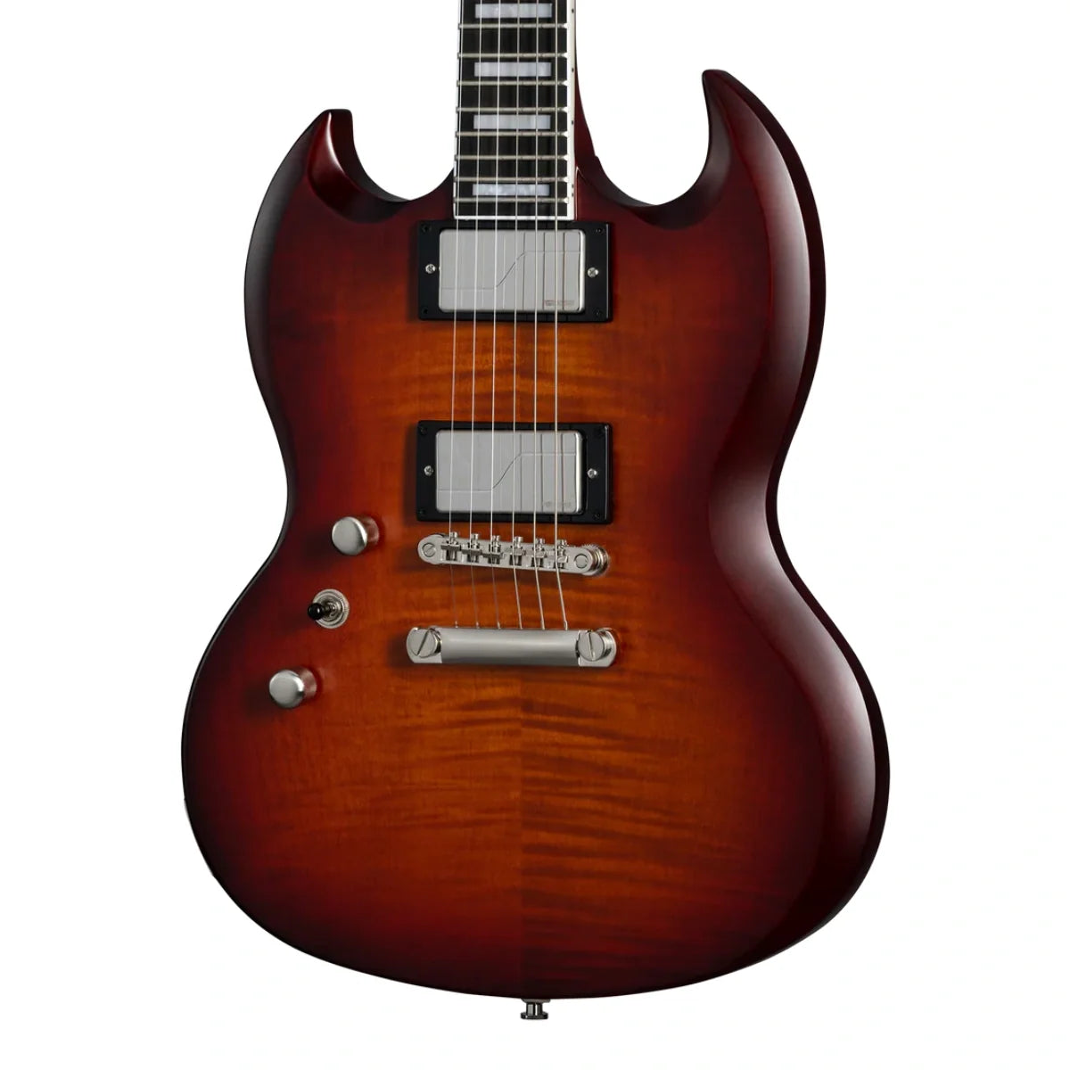 Đàn Guitar Điện Epiphone SG Prophecy Left - Handed màu Aged Bengal Tiger Burst