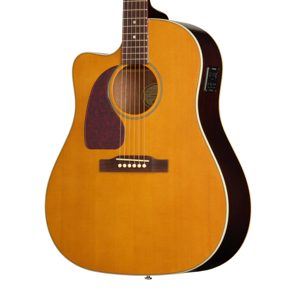 Đàn Guitar Acoustic Epiphone J 45 Studio EC Natural Left Handed