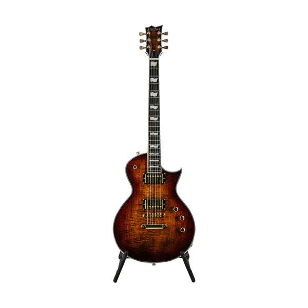 Đàn Guitar Điện ESP GrassRoots G-ECLIPSE-CTM-FM-TGESB, Tiger Eye Sunburst w/Brown Pearl Black