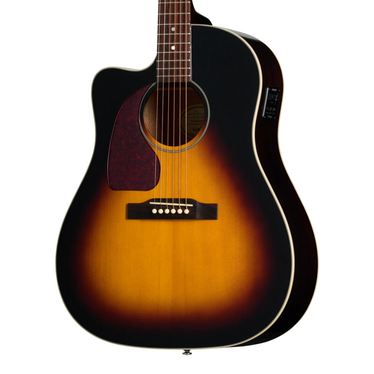 Đàn Guitar Acoustic Epiphone J 45 Studio EC Vintage Sunburst Left Handed