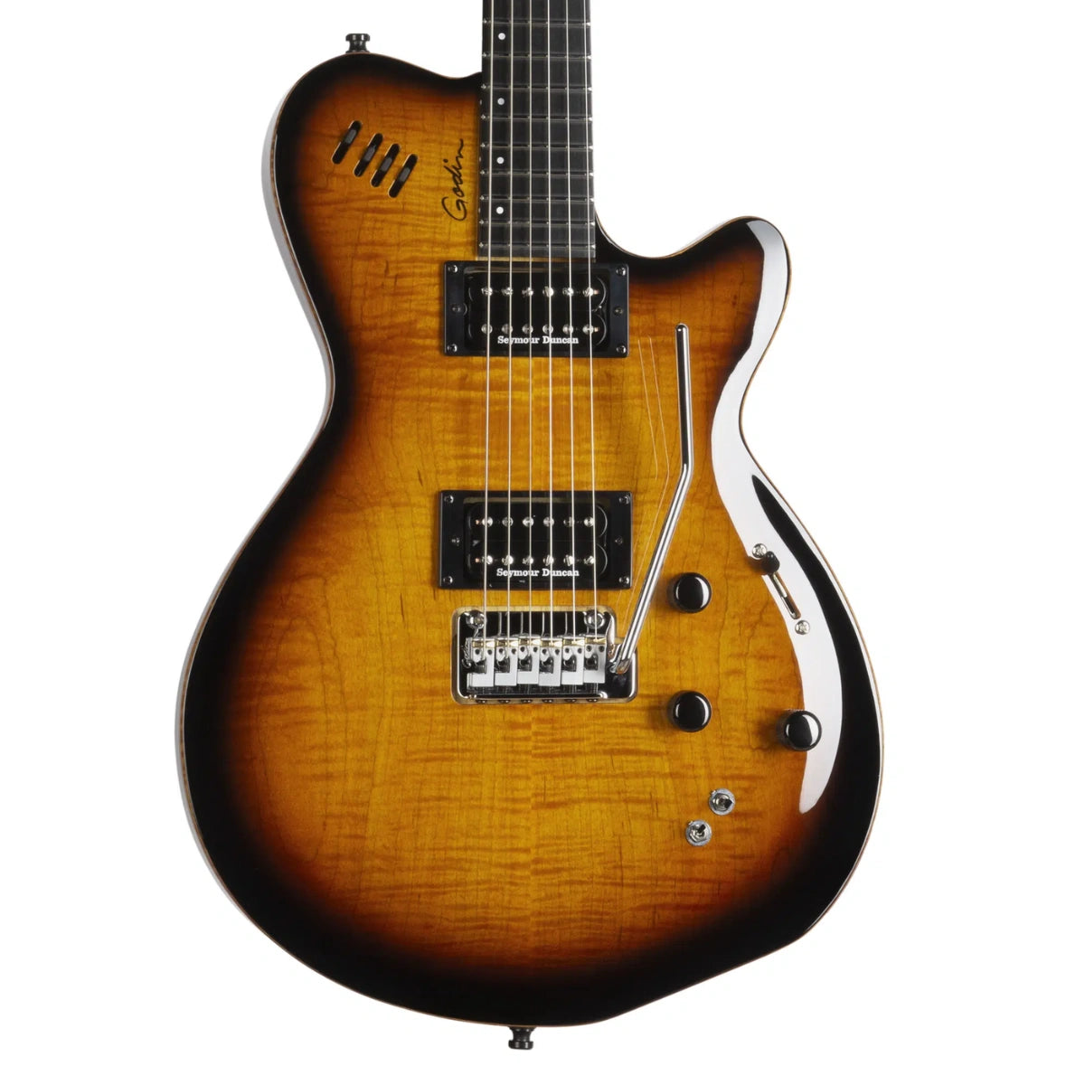 Đàn Guitar Điện Godin LGXT Cognac Burst Flame AA, Cognac Burst Flame