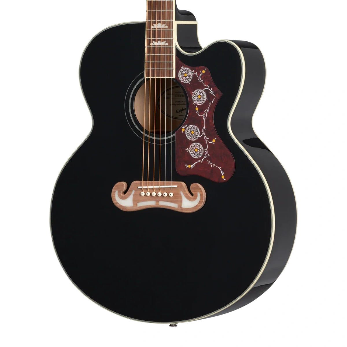 Đàn Guitar Acoustic Epiphone J 200 EC Studio Solid Top Fishman Sonitone Black