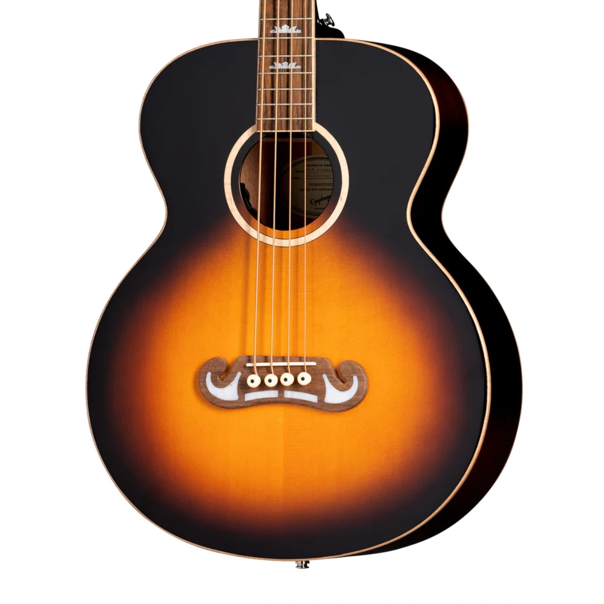 Đàn Bass Acoustic Epiphone El Capitan J 200 Studio Bass, Aged Vintage Sunburst