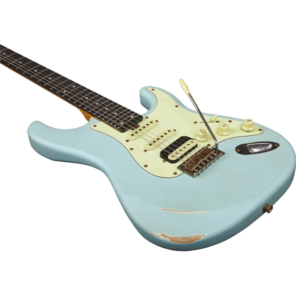 Đàn Guitar Điện Eko Aire Relic, Daphne Blue