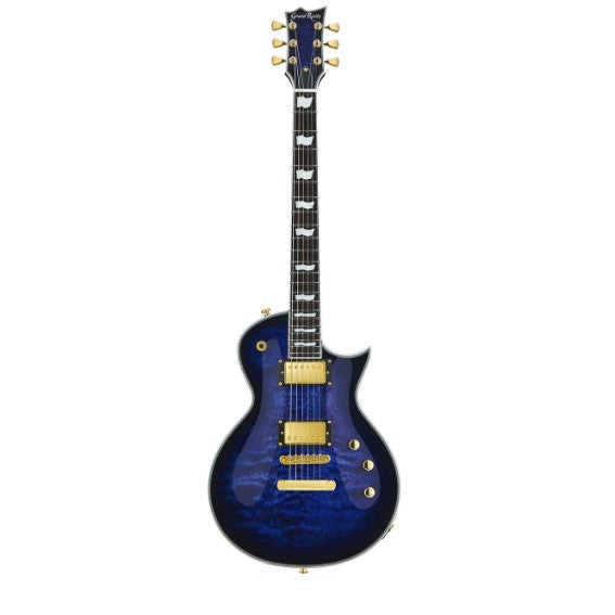 Đàn Guitar ĐIện GrassRoots G-ECLIPSE-CTM/QM, Ebony FB, Reindeer Blue w/Purple Pearl Black