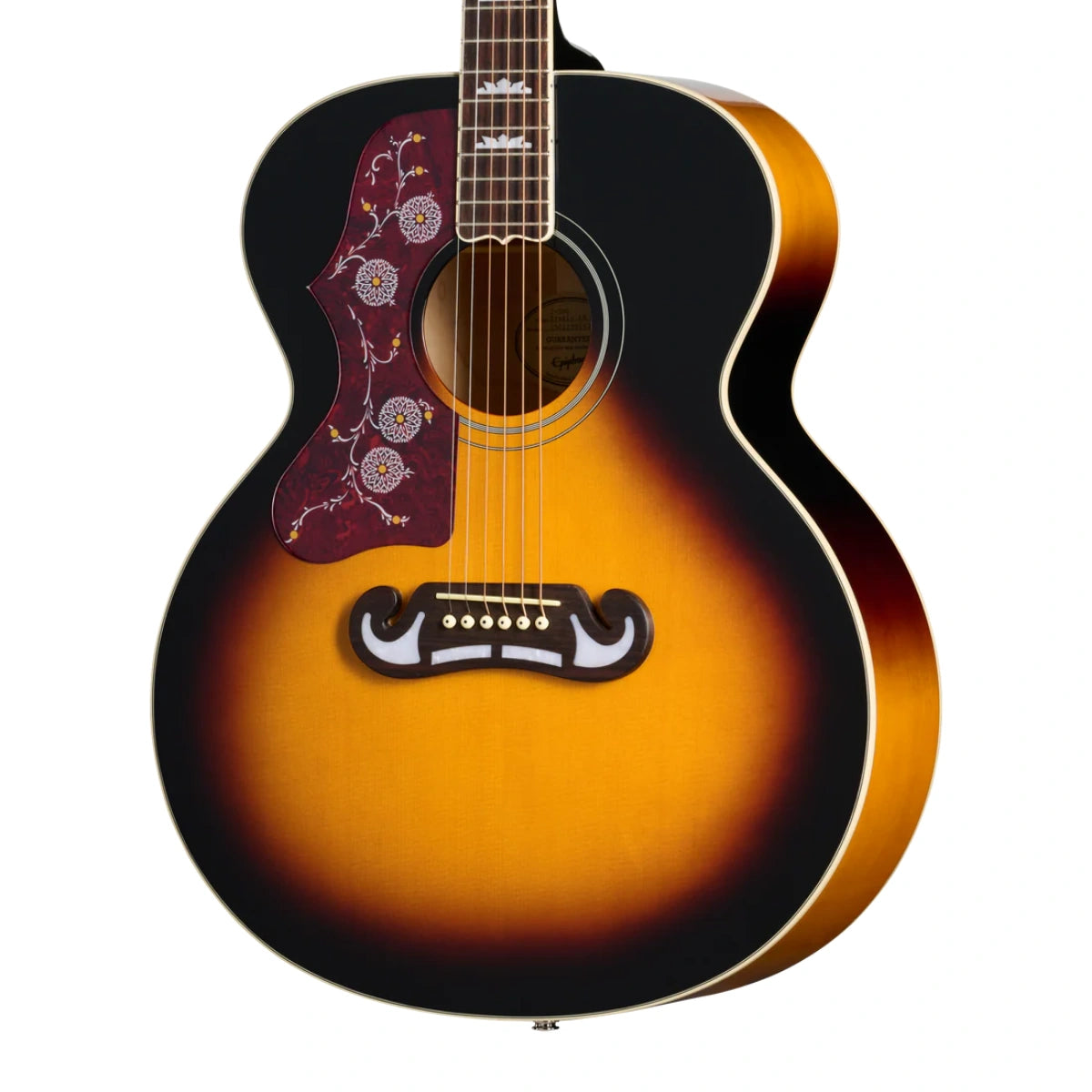  Đàn Guitar Acoustic Epiphone J 200 Studio Vintage Sunburst Left Handed
