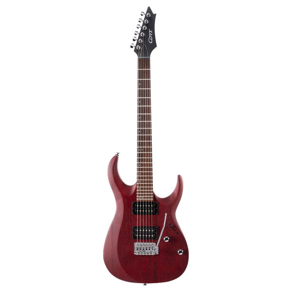 Đàn Guitar Điện Cort X100 Open Pore Black Cherry