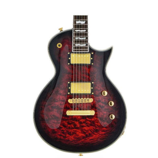 Đàn Guitar Điện ESP GrassRoots G-ECLIPSE-CTM-GCB-STBCSB, See Thru Black Sunburst w/White Pearl Black