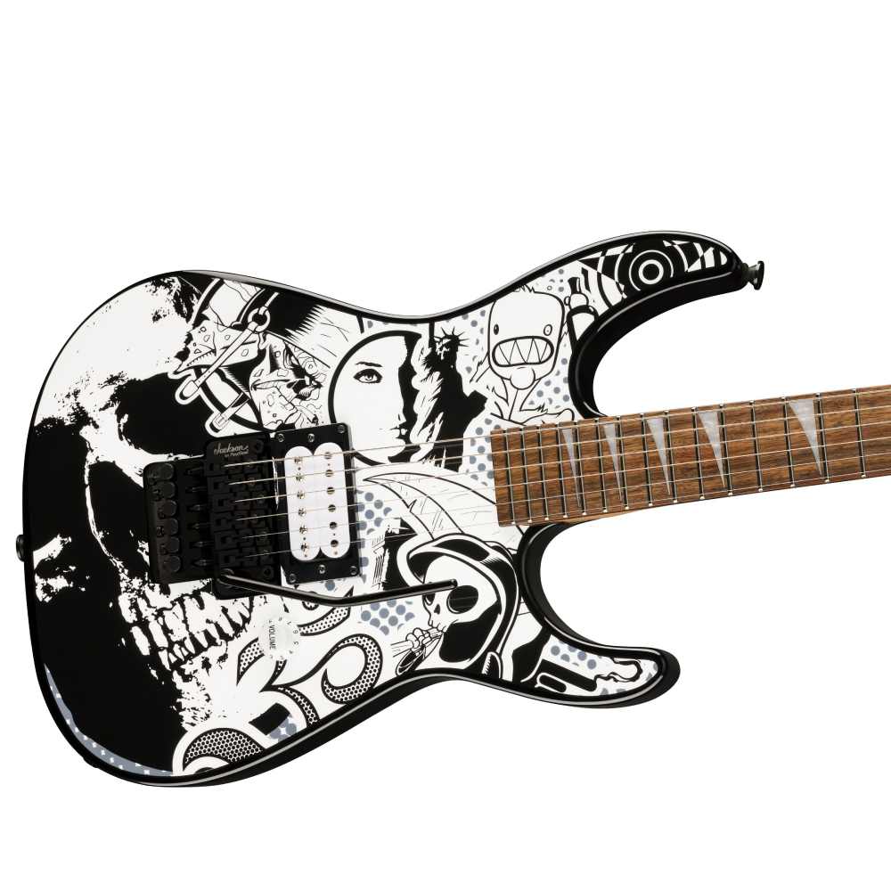 Jackson X Series Dinky DK1 H, Laurel Fingerboard, Scull Kaos, Electric Guitar