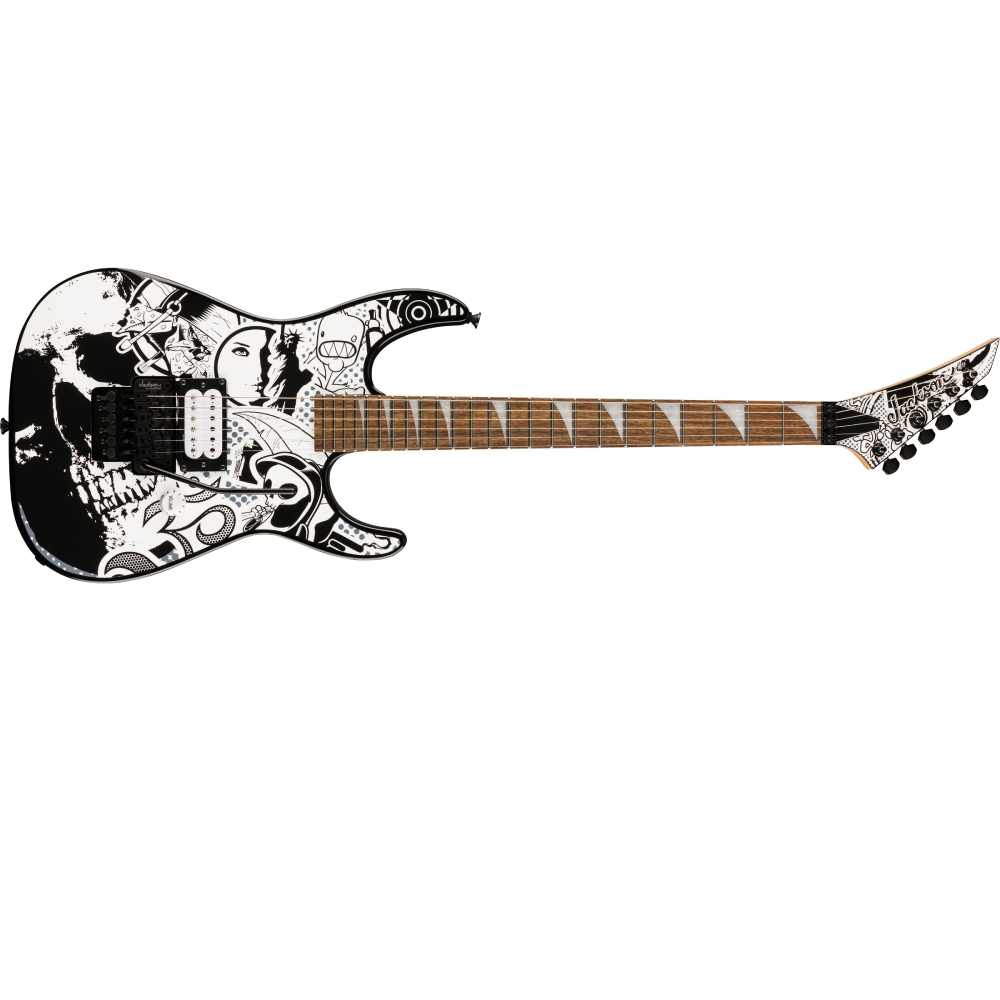 Jackson X Series Dinky DK1 H, Laurel Fingerboard, Scull Kaos, Electric Guitar