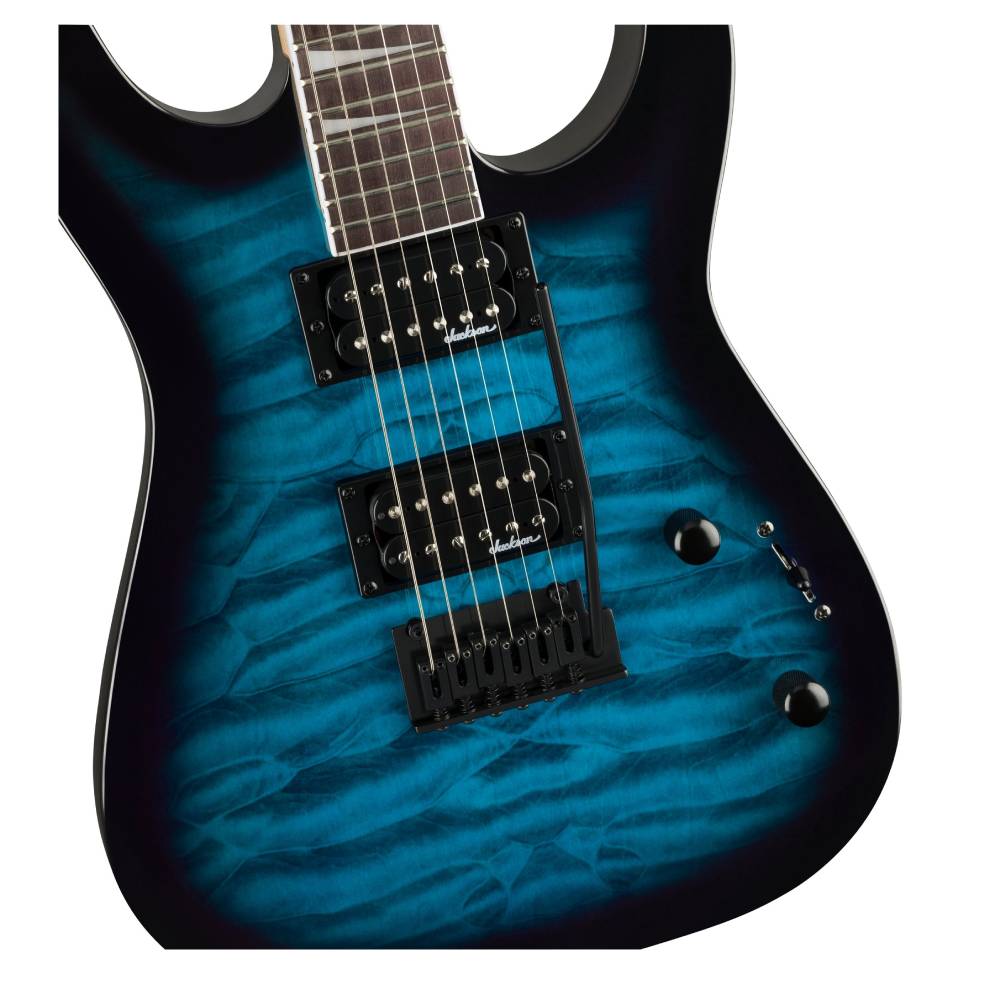 Jackson JS Series Dinky JS20 DKQ 2PT, Transparent Blue, Electric Guitar