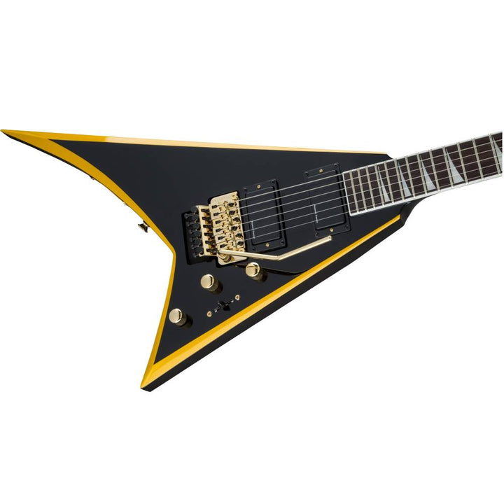 Jackson Rhoads RRX24, Black with Yellow Bevels, Electric Guitar