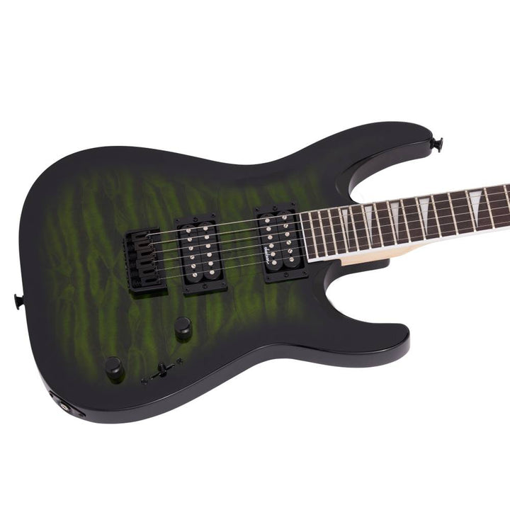 Jackson Dinky Arch Top JS32Q DKA HT, Transparent Green Burst, Electric Guitar