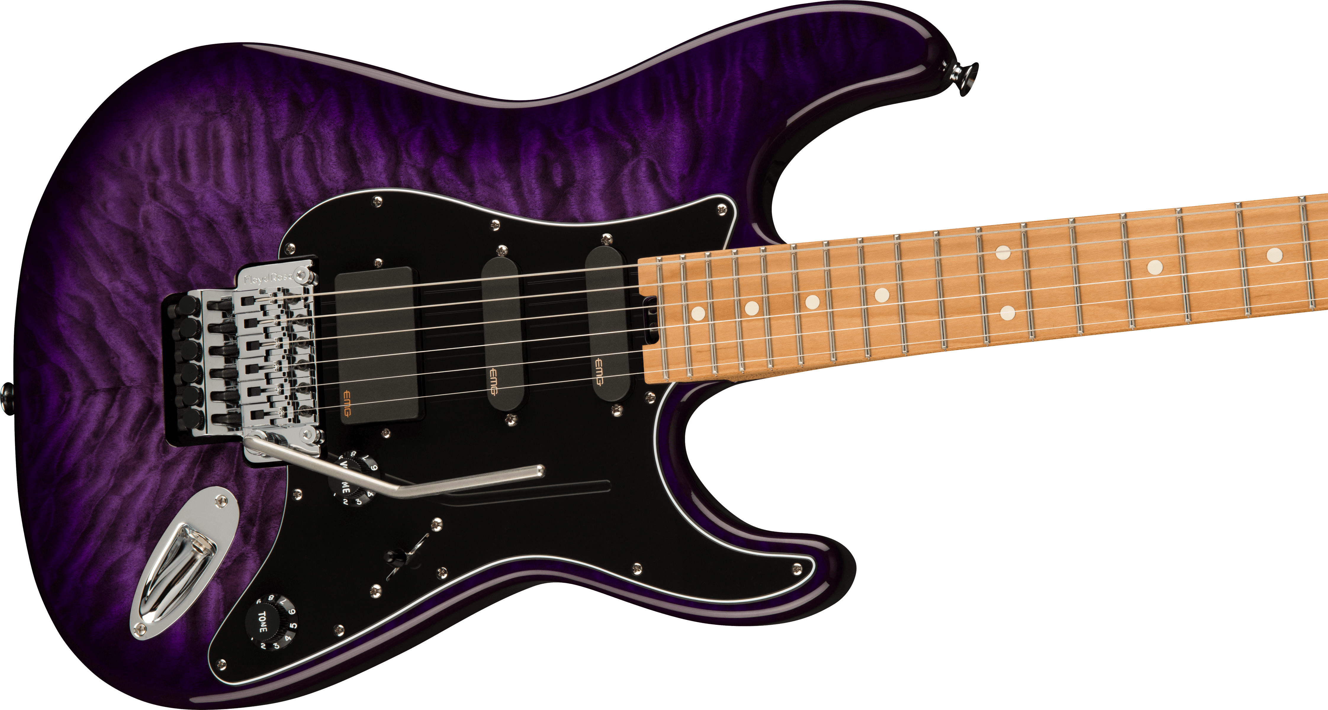 Đàn Guitar Điện Charvel Marco Sfogli Signature Pro-Mod So-Cal Style 1 HSS, Maple Fingerboar, Transparent Purple Burst