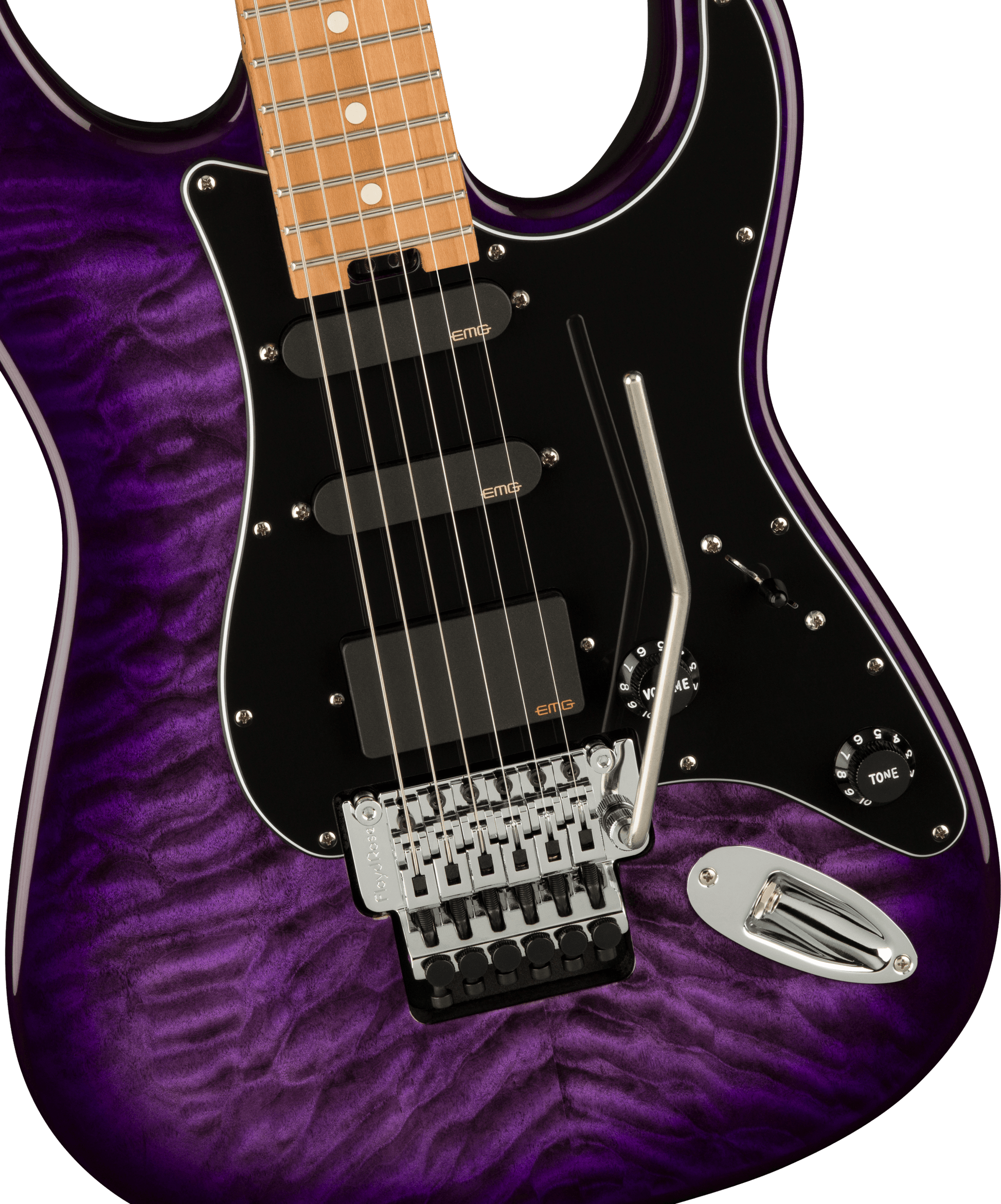 Đàn Guitar Điện Charvel Marco Sfogli Signature Pro-Mod So-Cal Style 1 HSS, Maple Fingerboar, Transparent Purple Burst