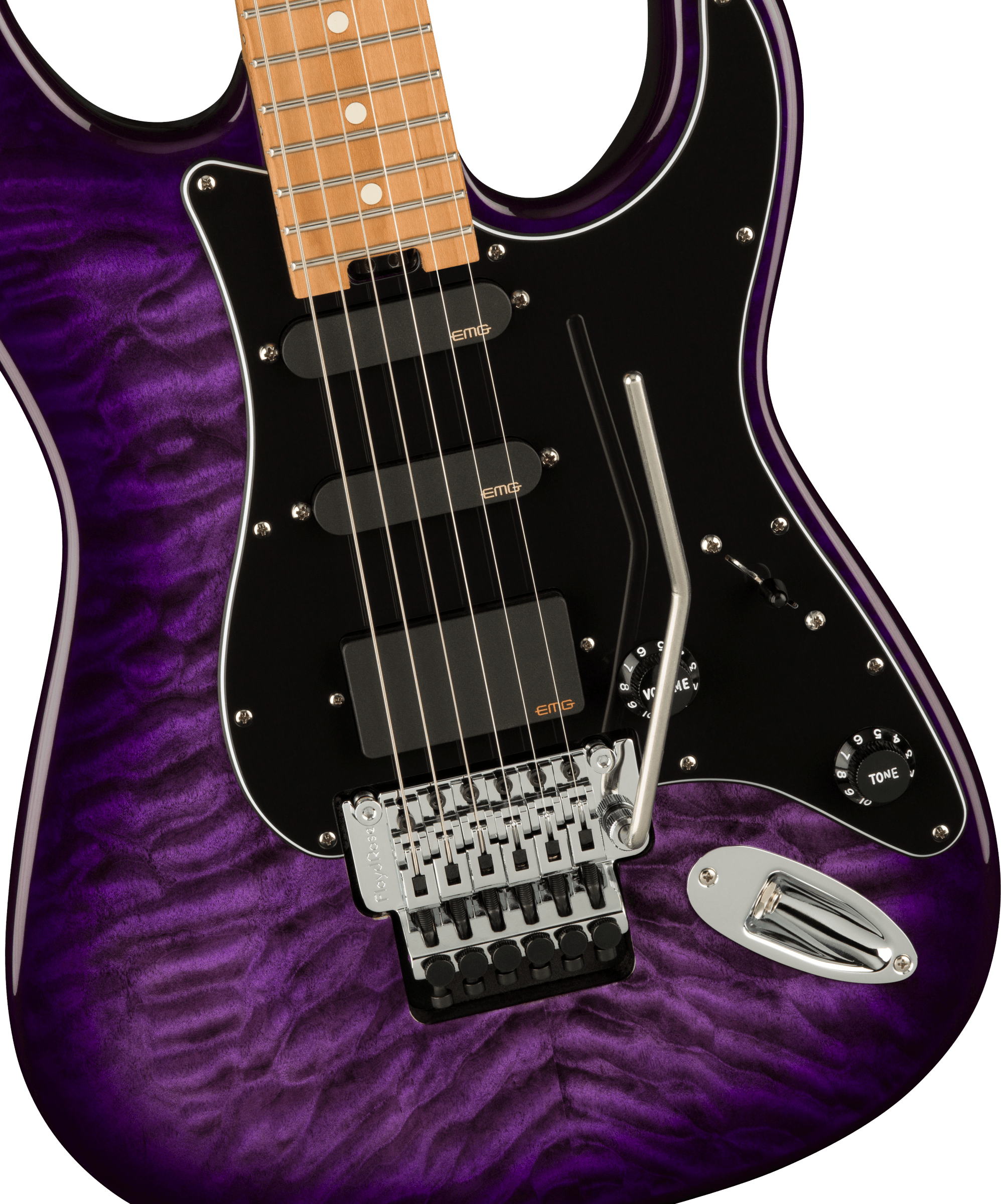 Đàn Guitar Điện Charvel Marco Sfogli Signature Pro-Mod So-Cal Style 1 HSS, Maple Fingerboar, Transparent Purple Burst