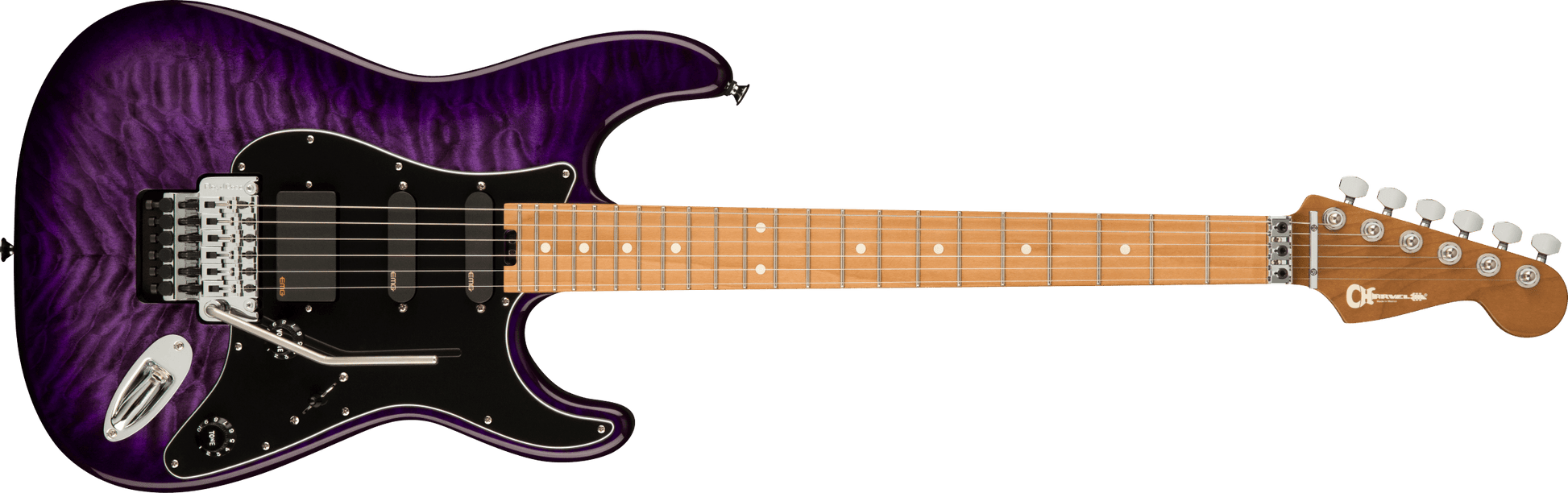 Đàn Guitar Điện Charvel Marco Sfogli Signature Pro-Mod So-Cal Style 1 HSS, Maple Fingerboar, Transparent Purple Burst