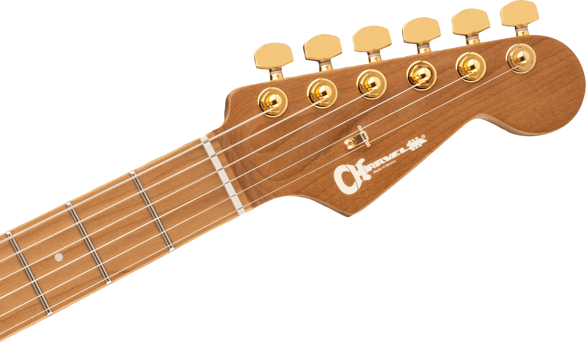 Đàn Guitar Điện Charvel Pro-Mod DK24 HH 2PT CM Poplar Burl, Maple Fingerboard, Transparent Black Burst