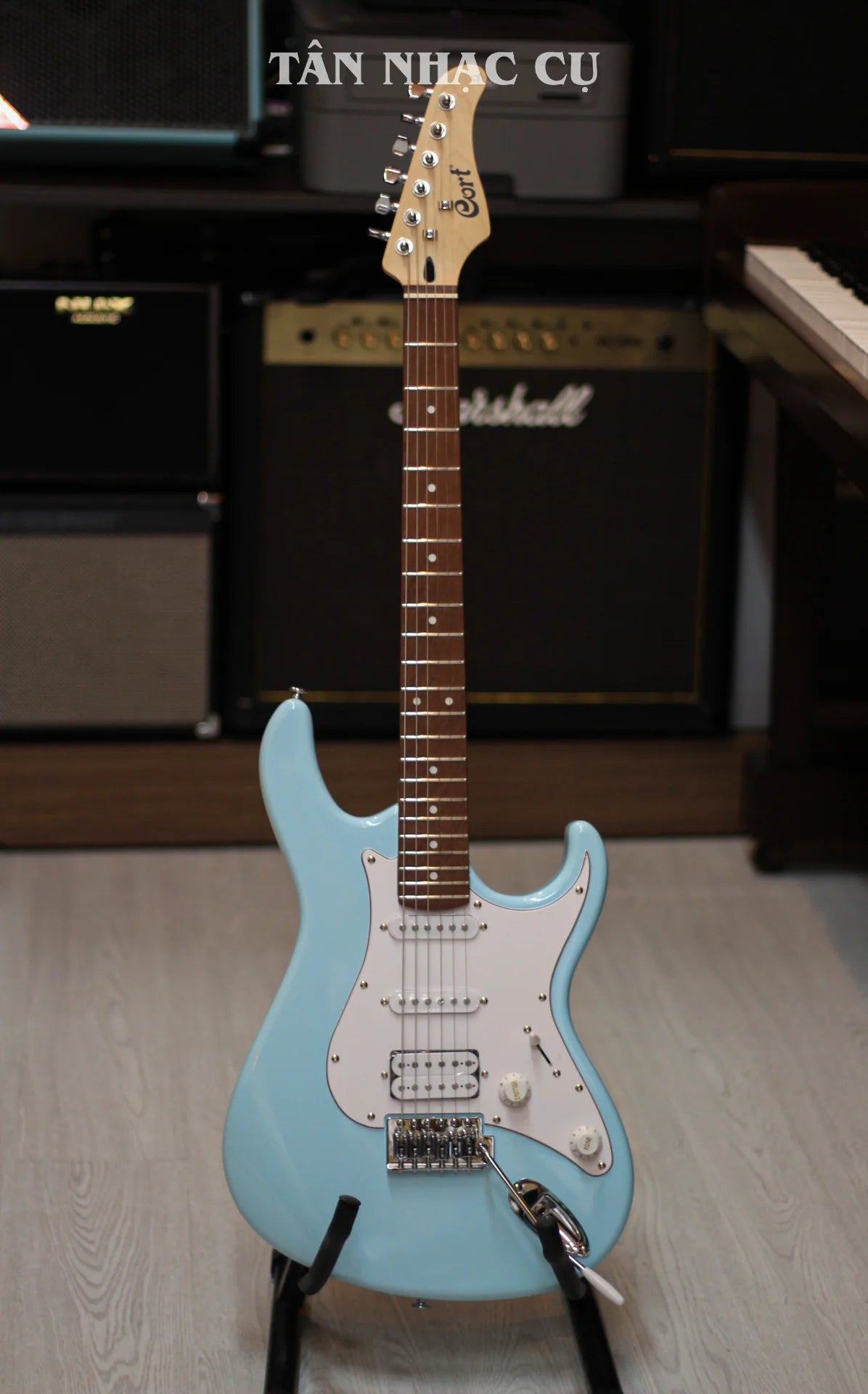 Đàn Guitar Điện Cort G110 HSS Electric Guitar, Sky Blue