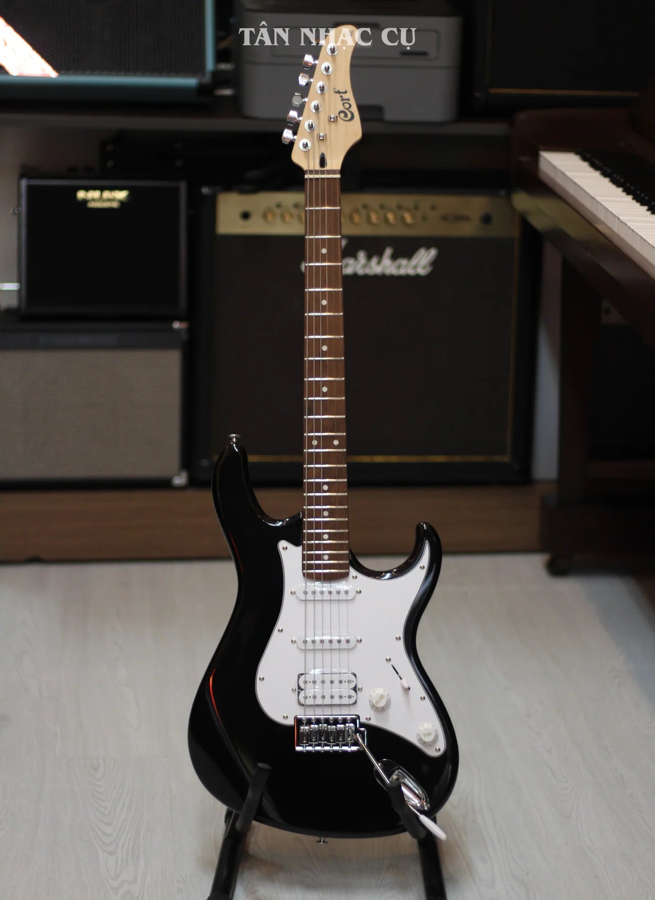 Đàn Guitar Điện Cort G110 HSS Electric Guitar, Artic Black