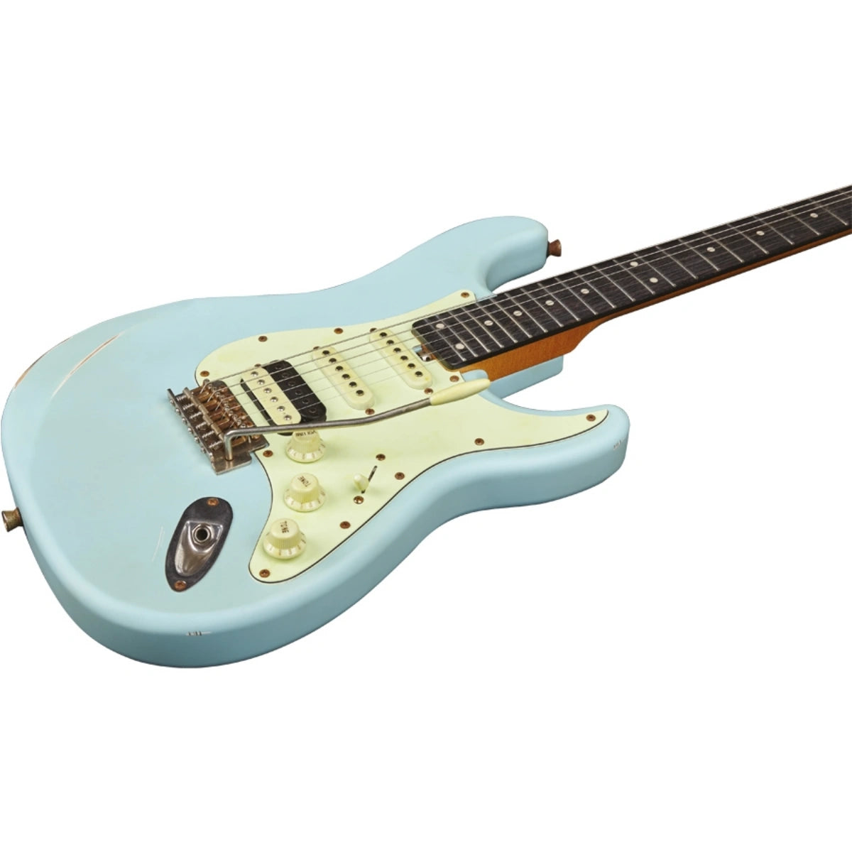 Đàn Guitar Điện Eko Aire Relic, Daphne Blue
