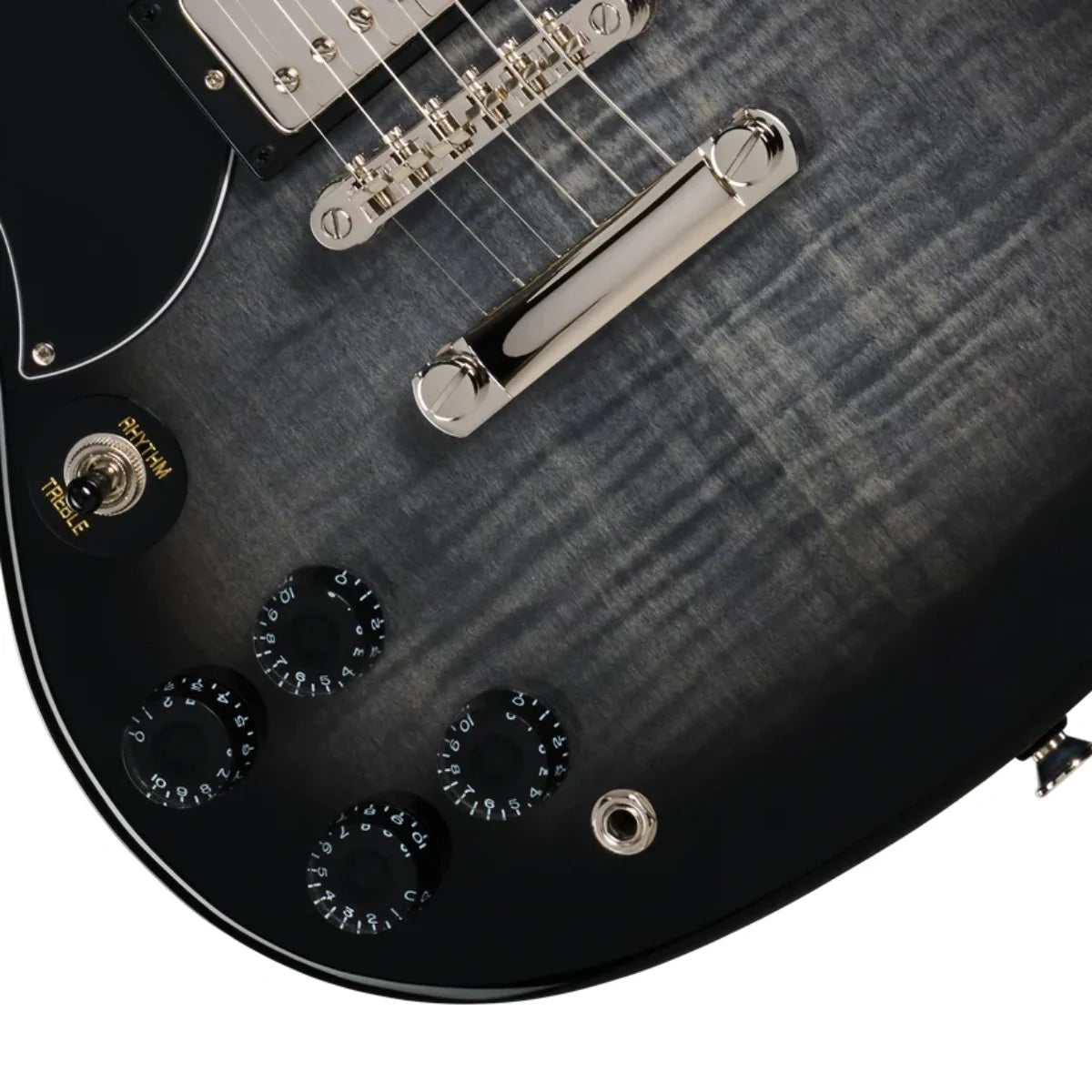 Đàn Guitar Điện Epiphone SG Tribute Plus Left Handed màu Ebony Burst