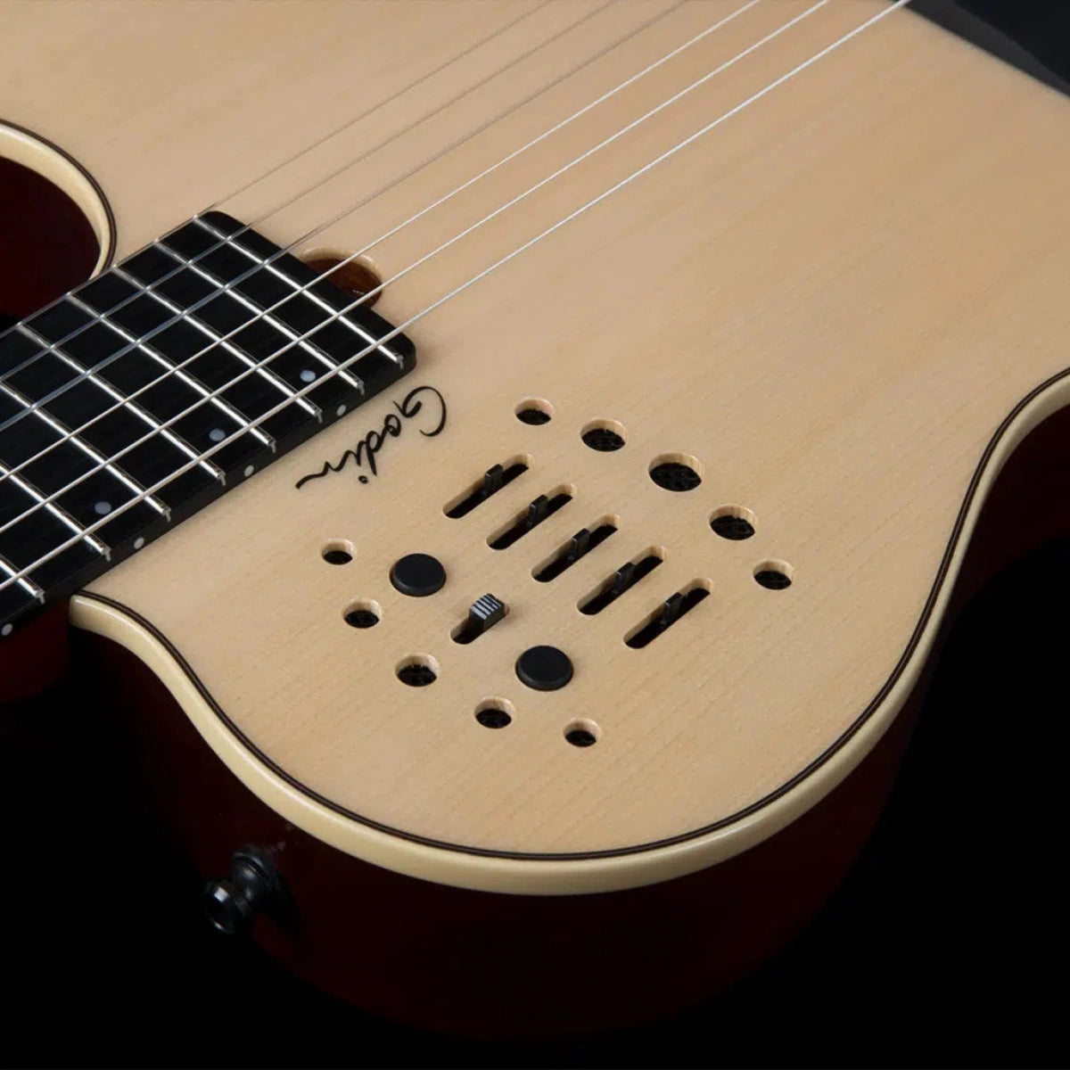 Đàn Guitar Điện Godin Multiac Nylon String Natural HG, Natural