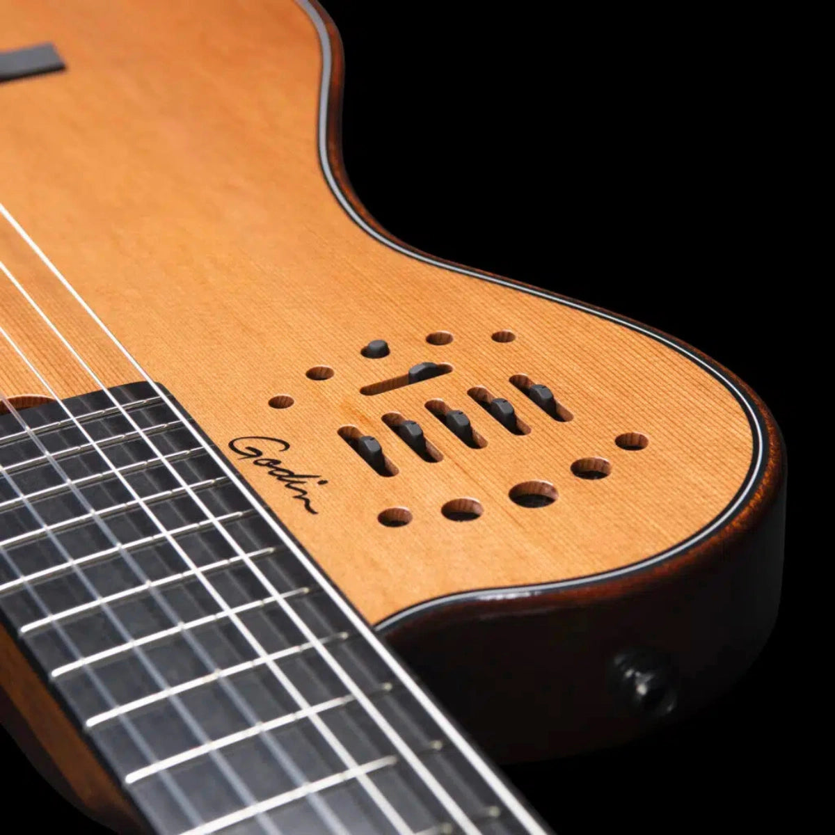 Đàn Guitar Điện Godin Multiac Grand Concert Mahogany Deluxe, Natural