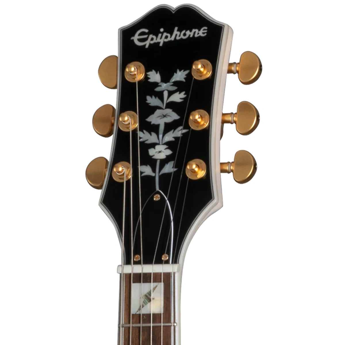  Đàn Guitar Điện Epiphone Emily Wolfe White Wolfe Sheraton, Aged Bone White