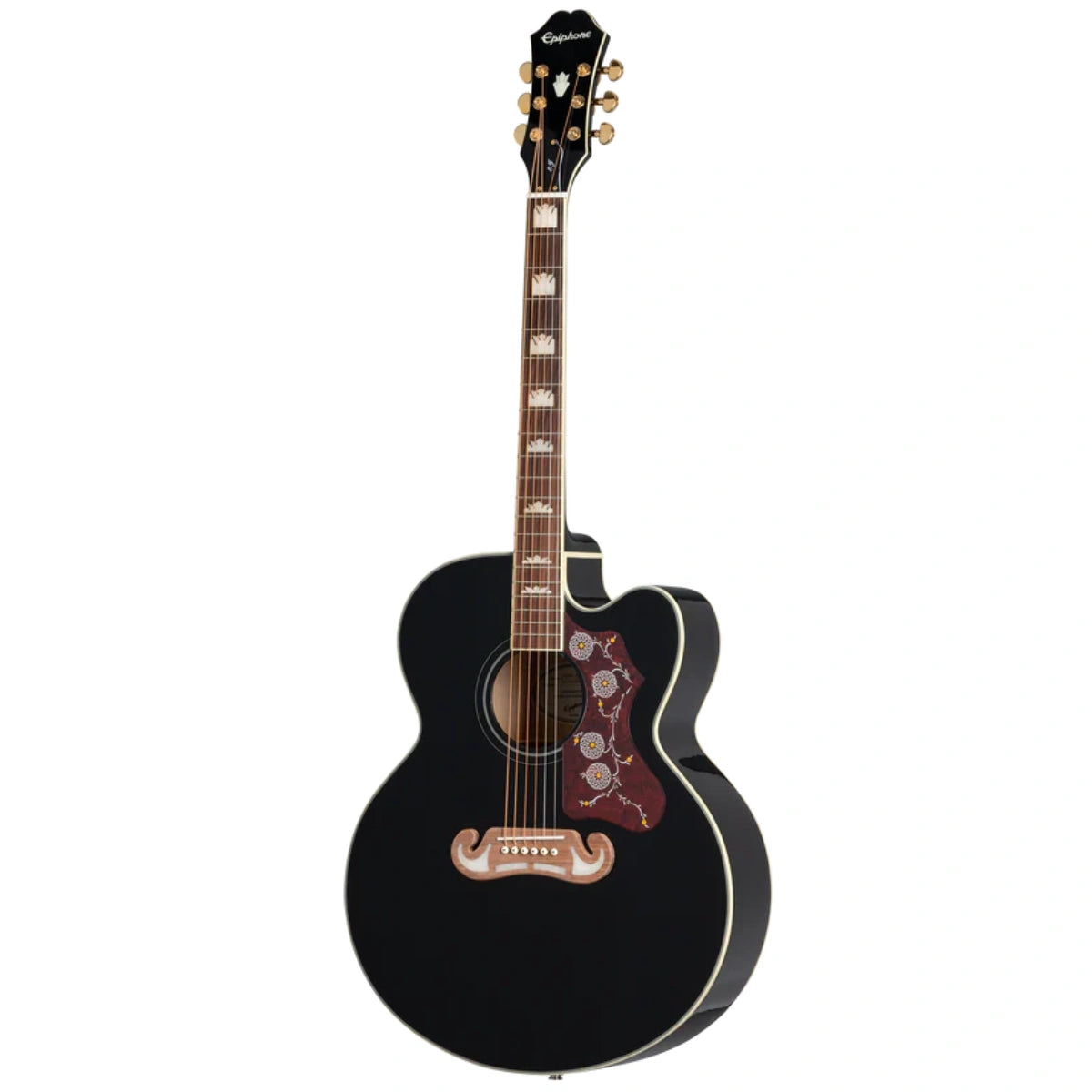 Đàn Guitar Acoustic Epiphone J 200 EC Studio Solid Top Fishman Sonitone Black