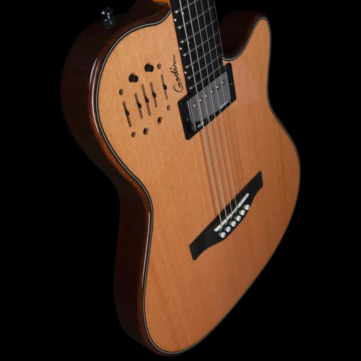 Đàn Guitar Điện Godin A6 Ultra Dlx Nat, Natural