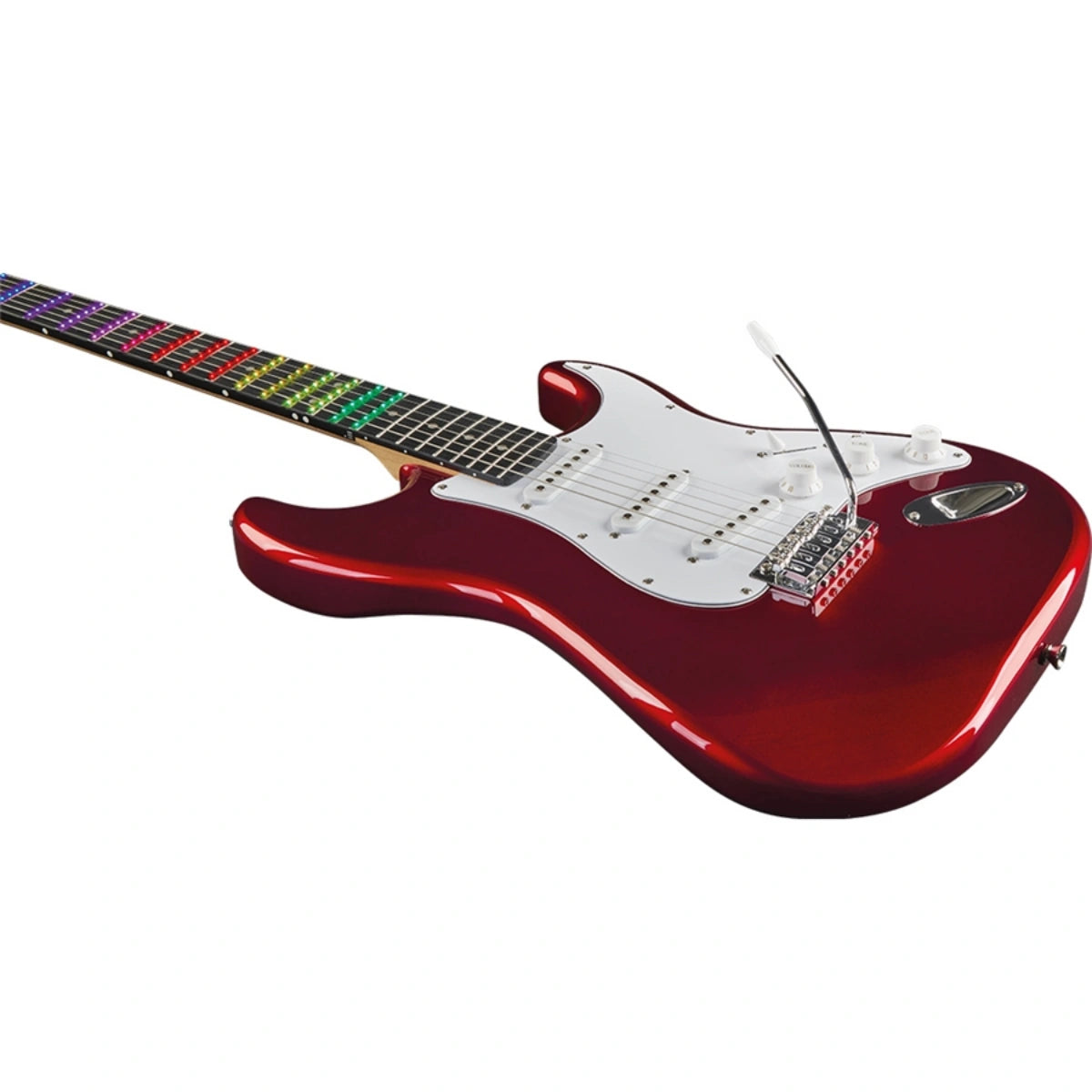 Đàn Guitar Điện Eko S-300, Chrome Red Visual Note