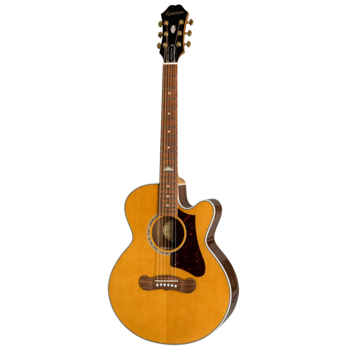 Đàn Guitar Acoustic Epiphone J 200 EC Studio Parlor Solid Top Fishman Presys II Vintage Natural