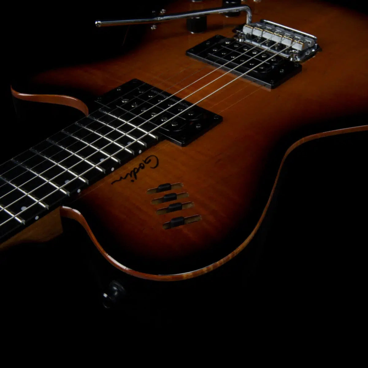 Đàn Guitar Điện Godin LGXT Cognac Burst Flame AA, Cognac Burst Flame