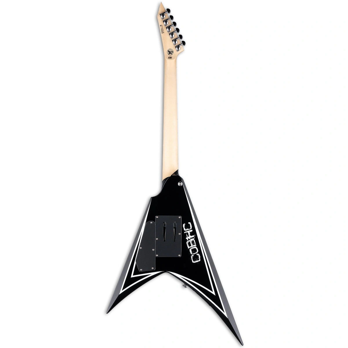 Đàn Guitar Điện ESP LTD Alexi Sawtooth SE, Black w/White Pinstripe