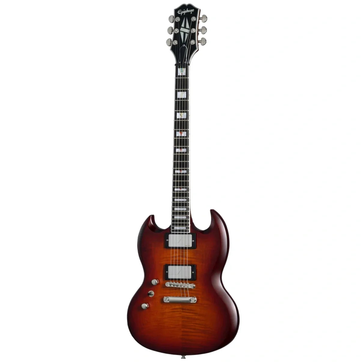 Đàn Guitar Điện Epiphone SG Prophecy Left - Handed màu Aged Bengal Tiger Burst