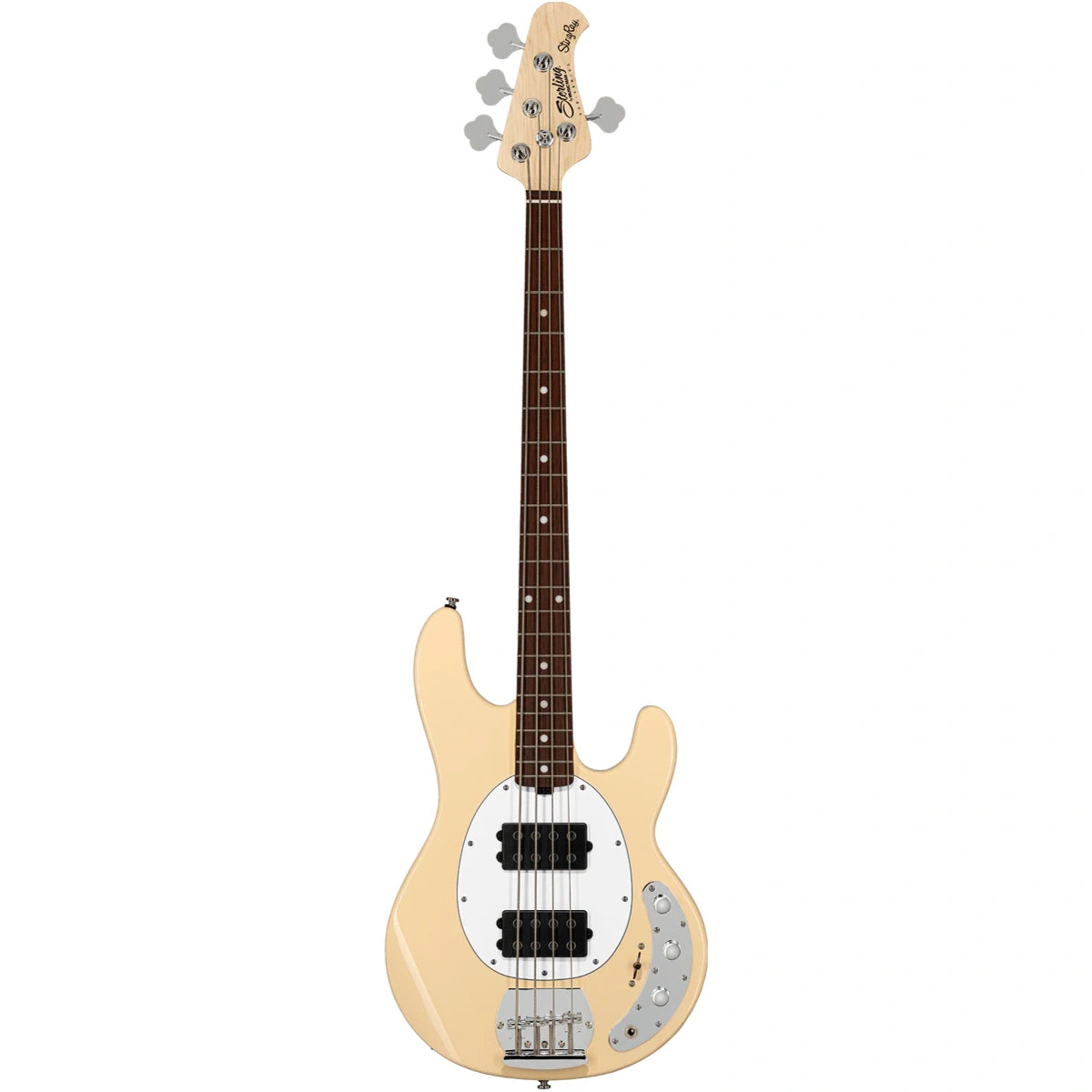 Đàn Guitar Bass Sterling by Music Man SUB Series StingRay HH, Vintage Cream