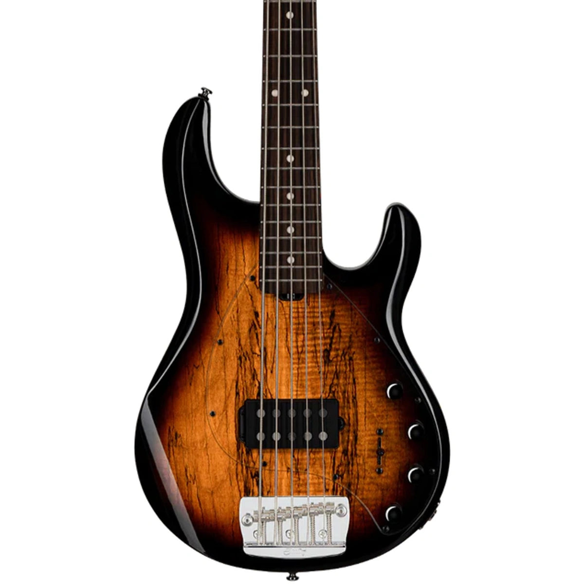 Đàn Guitar Bass Sterling by Music Man StingRay 5 Maple Top, 3 Tone Sunburst