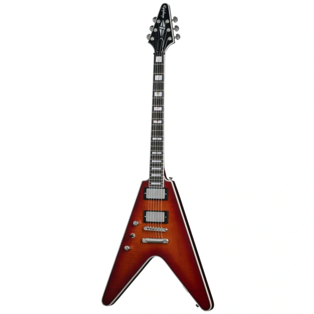 Đàn Guitar Điện Epiphone Flying V Prophecy Left Handed màu Aged Bengal Tiger Burst
