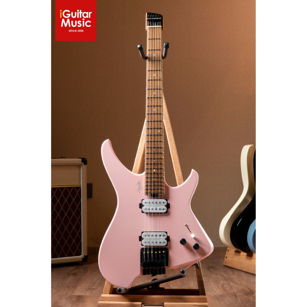 Đàn Guitar Điện Aguda Music Boy HH, Maple Fingerboard, Shell Pink
