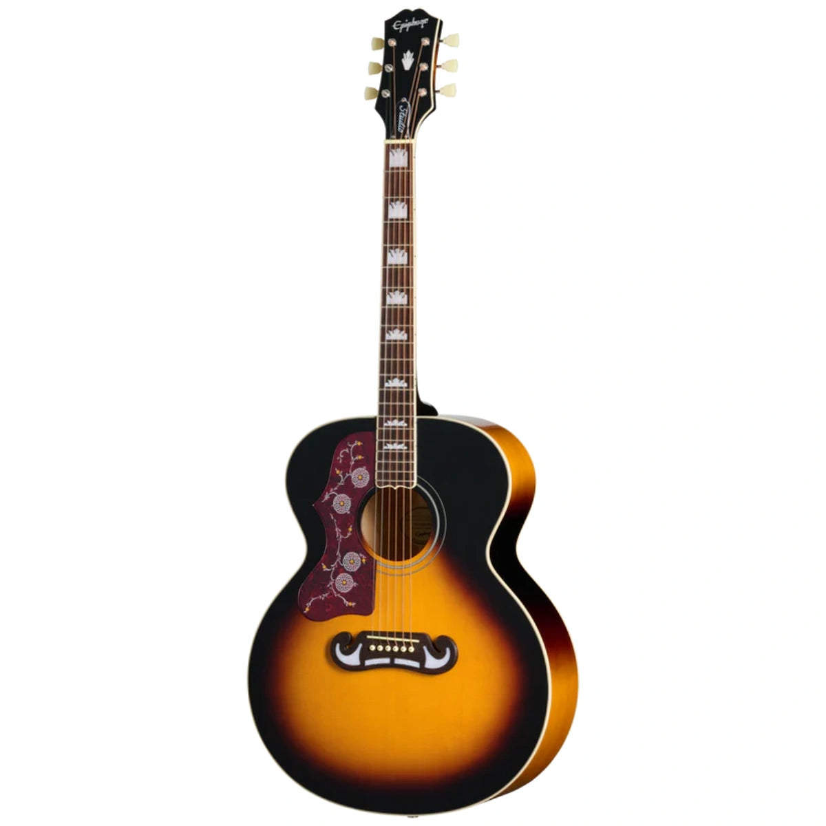  Đàn Guitar Acoustic Epiphone J 200 Studio Vintage Sunburst Left Handed