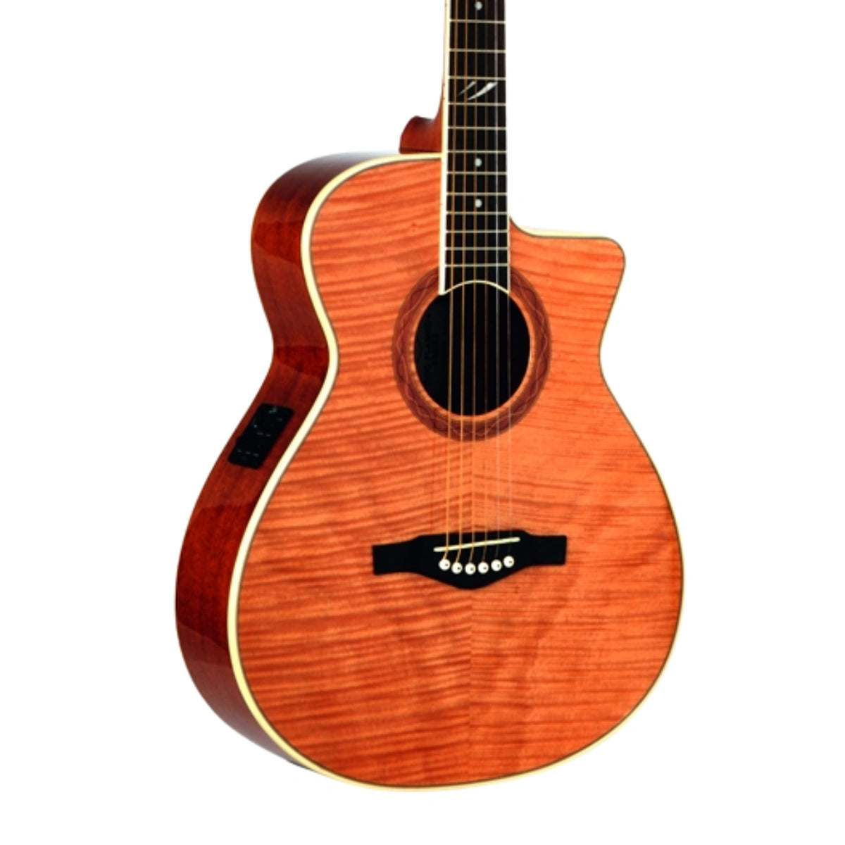 Đàn Guitar Acoustic Eko DUO 018 CW Flamed EQ, Natural