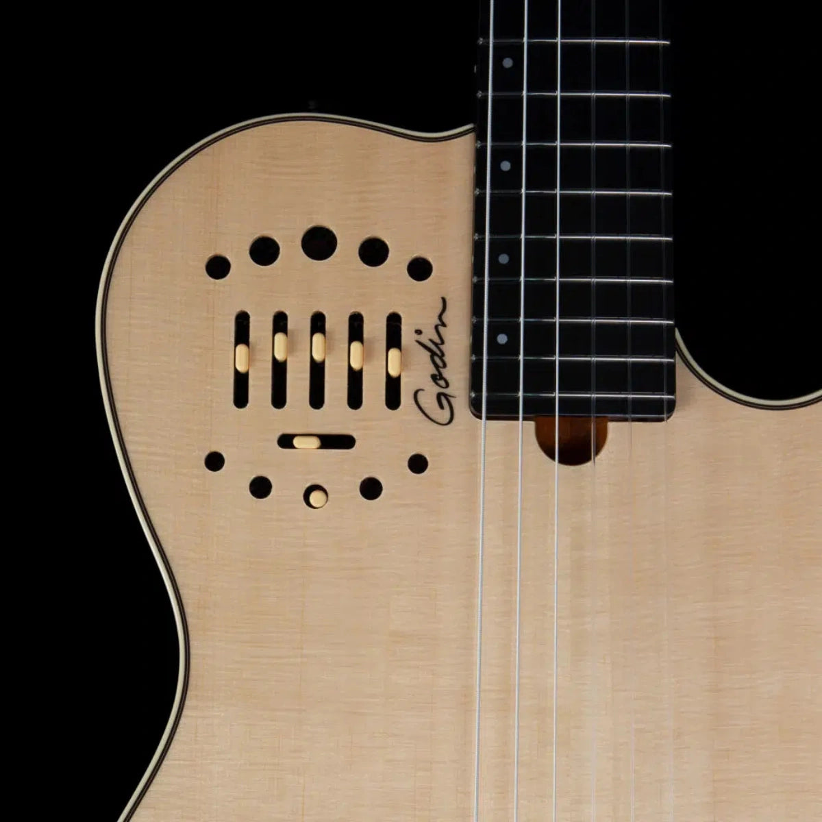 Đàn Guitar Điện Godin Multiac Nylon Deluxe, Natural