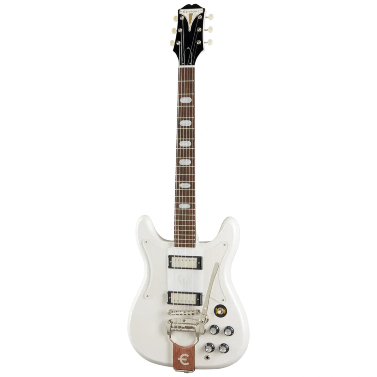 Đàn Guitar Điện Epiphone Crestwood Custom Tremotone, Polaris White