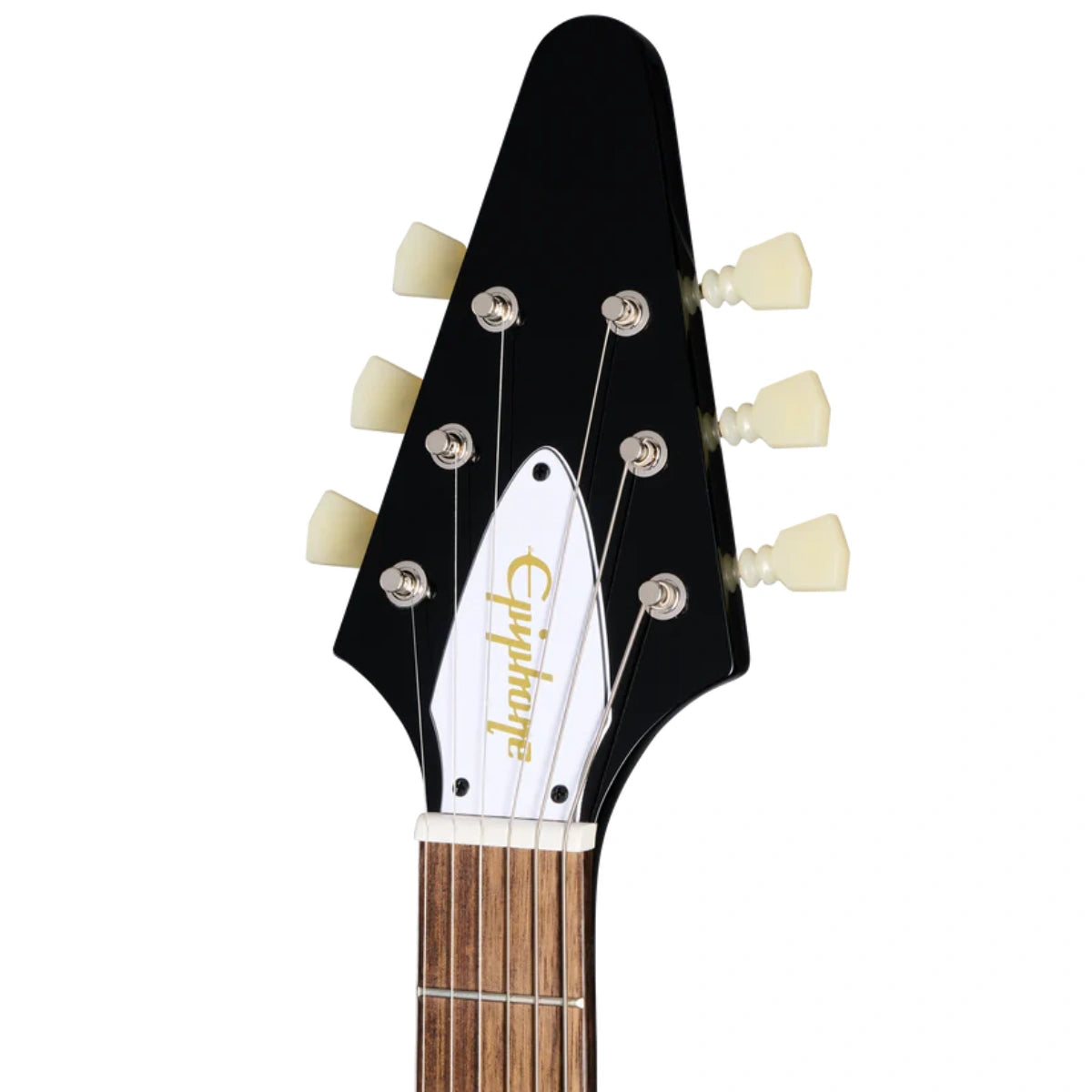 Đàn Guitar Điện Epiphone Inspired by Gibson Custom Jimi Hendrix Love Drops Flying V Left Handed, Ebony