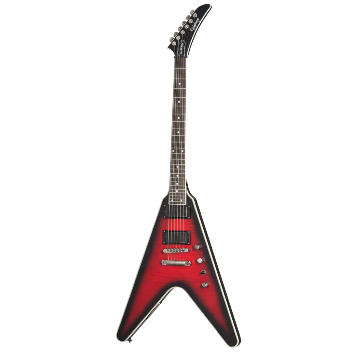 Đàn Guitar Điện Epiphone Dave Mustaine Flying V Prophecy, Aged Dark Red Burst