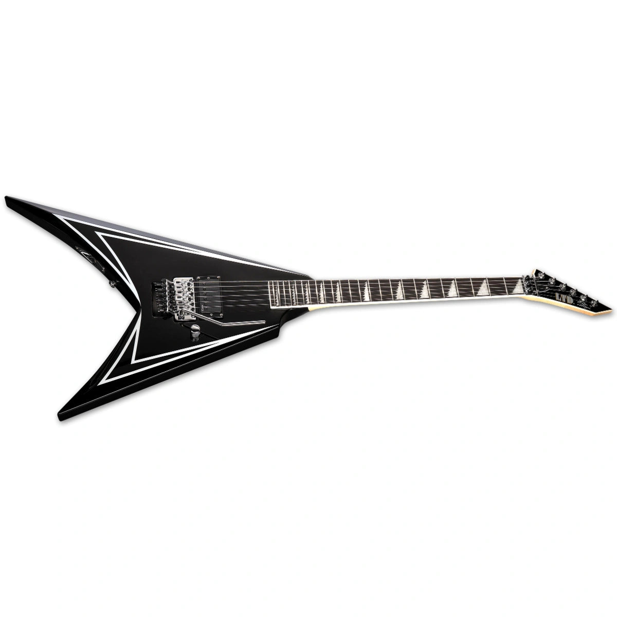 Đàn Guitar Điện ESP LTD Alexi Sawtooth SE, Black w/White Pinstripe
